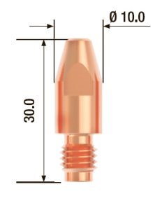 FUBAG Контактный наконечник M8х30 мм ECU D=1.4 мм (10 шт.) в Петропавловске-Камчатском фото