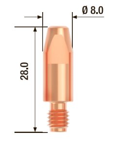 FUBAG Контактный наконечник M6 X 28мм ECU1.2мм/.045 дюйма (10 шт.) в Петропавловске-Камчатском фото