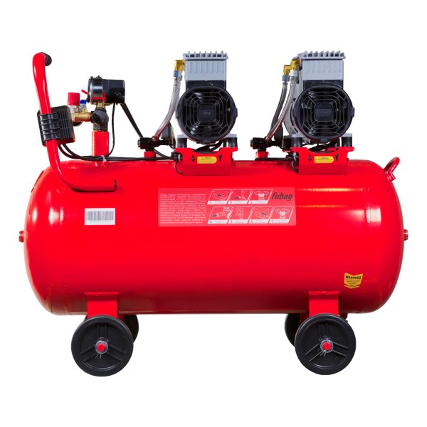 Компрессор воздушный безмасляный малошумный FUBAG OLS 500/100 CM2х2 + Набор пневмоинструмента (5 предметов) в ПОДАРОК в Петропавловске-Камчатском фото