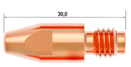 FUBAG Контактный наконечник M8 X 30мм CUCRZR 0.8мм /.030 дюйма в Петропавловске-Камчатском фото