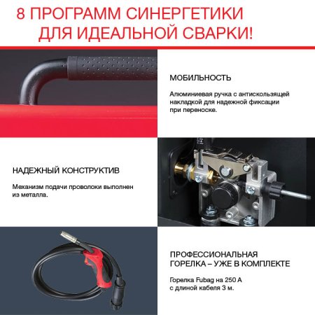 FUBAG Сварочный полуавтомат IRMIG 208 SYN PLUS c горелкой FB 250 3m в Петропавловске-Камчатском фото